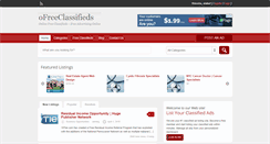 Desktop Screenshot of ofreeclassifieds.com