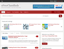 Tablet Screenshot of ofreeclassifieds.com